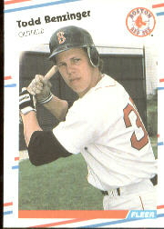 1988 Fleer Baseball Cards      344     Todd Benzinger RC*